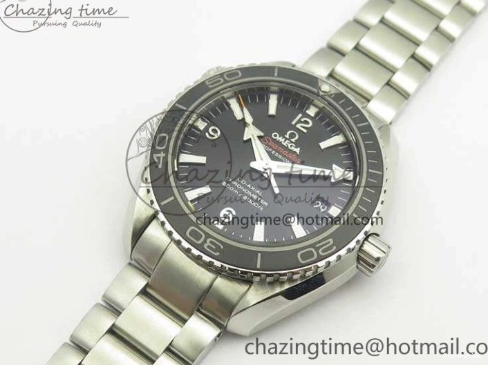 0801 Durable Planet Ocean Professional Ceramic Bezel 42mm 1:1 MK Best Edition Silver Markers On SS Bracelet A 8085